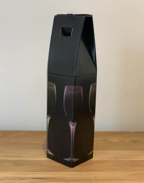 1 bottle wine box - wine glasses