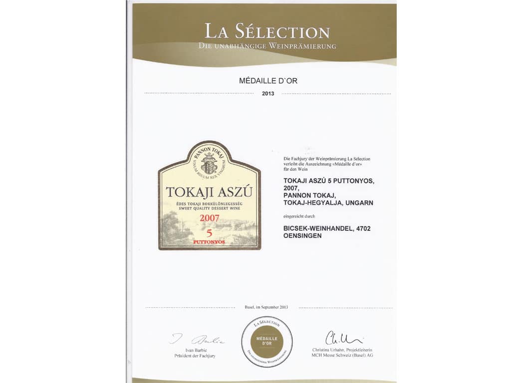 Tokaj Hungarian | Pannon Tokaji Aszú Puttonyos House – 5 2014 Wine